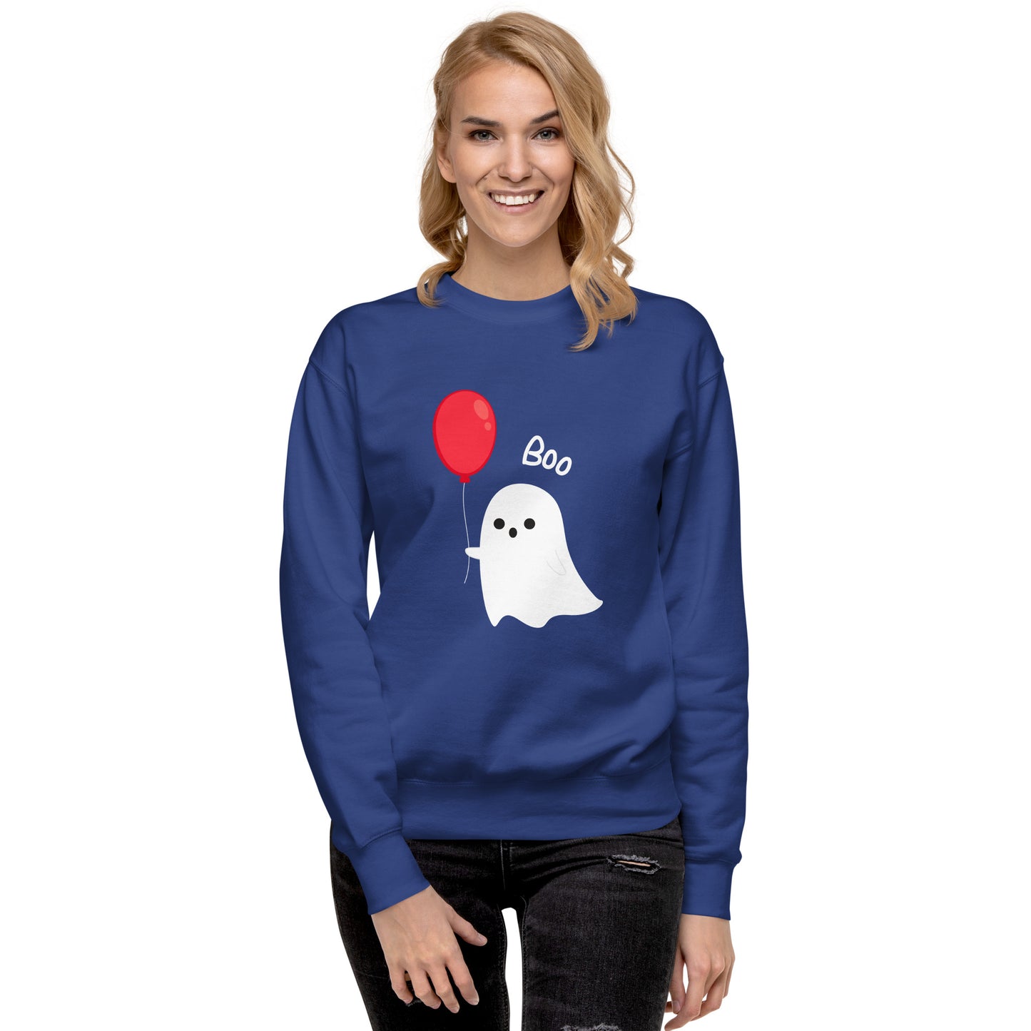 Balloon Boo Ghost Unisex Premium Sweatshirt