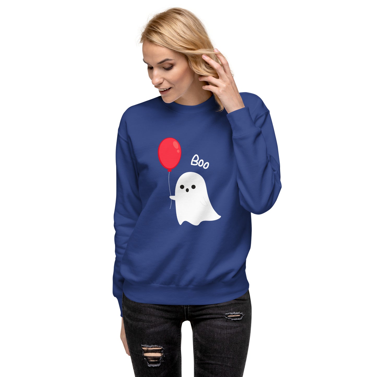 Balloon Boo Ghost Unisex Premium Sweatshirt