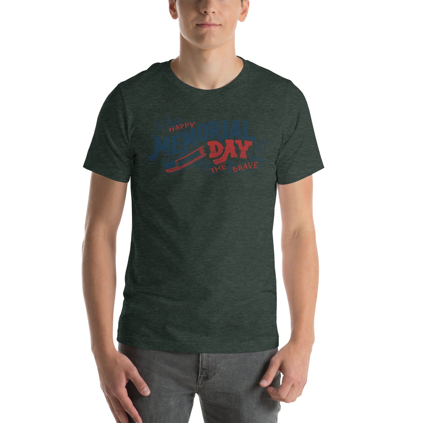 Memorial Day Home of the Brave Unisex t-shirt