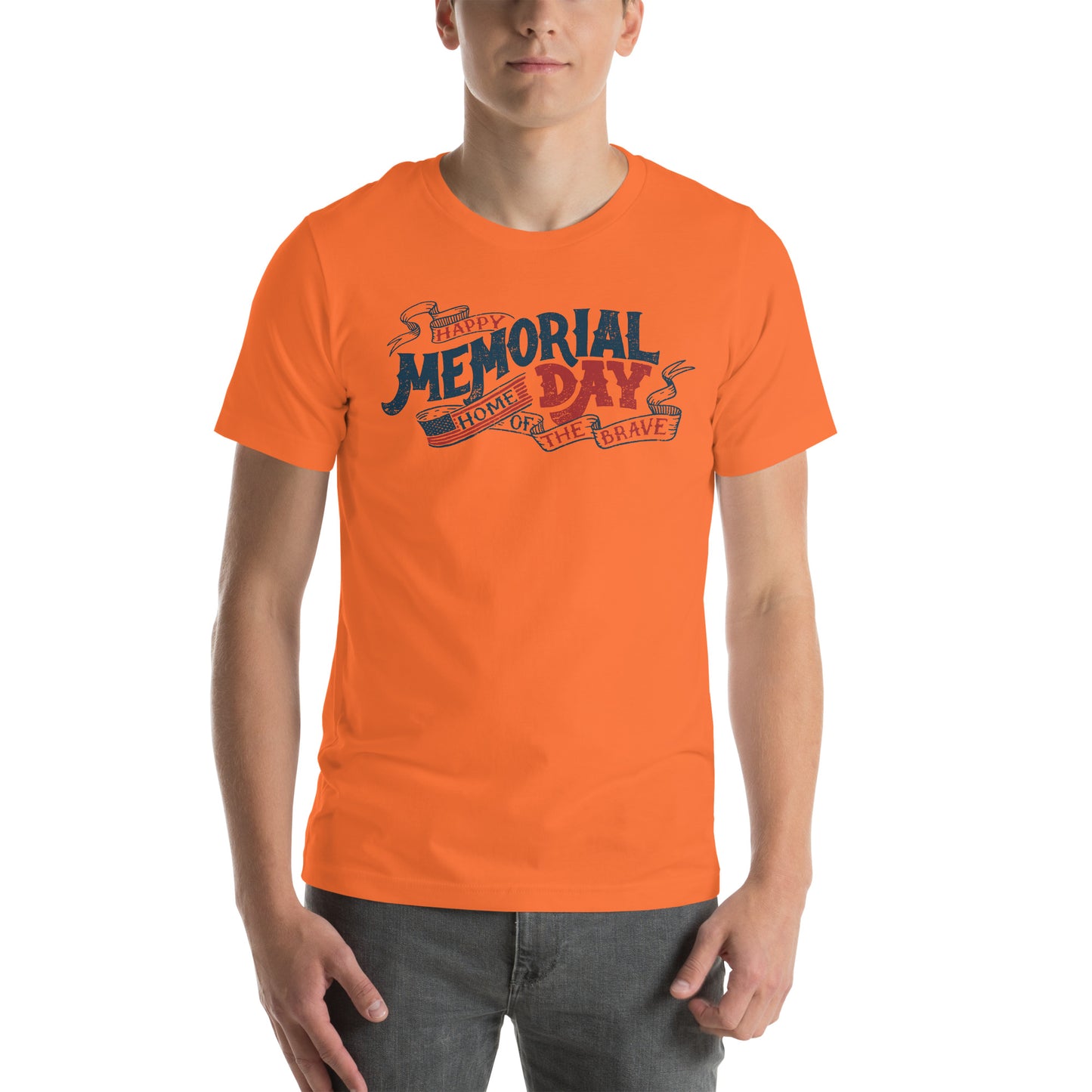 Memorial Day Home of the Brave Unisex t-shirt