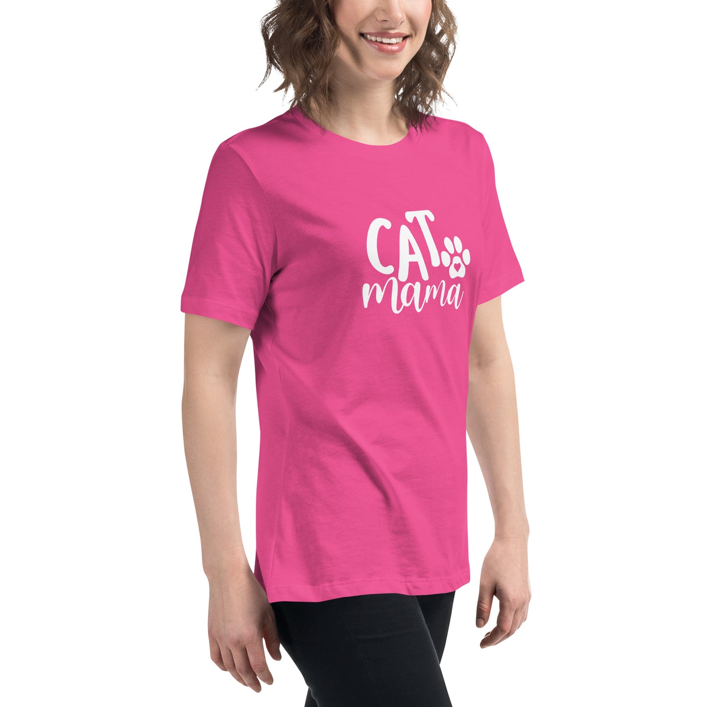 Cat Mama Women's Relaxed T-Shirt