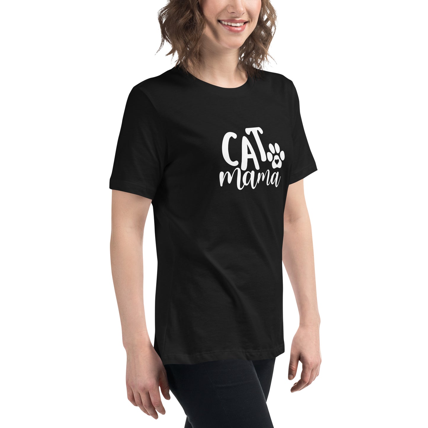 Cat Mama Women's Relaxed T-Shirt