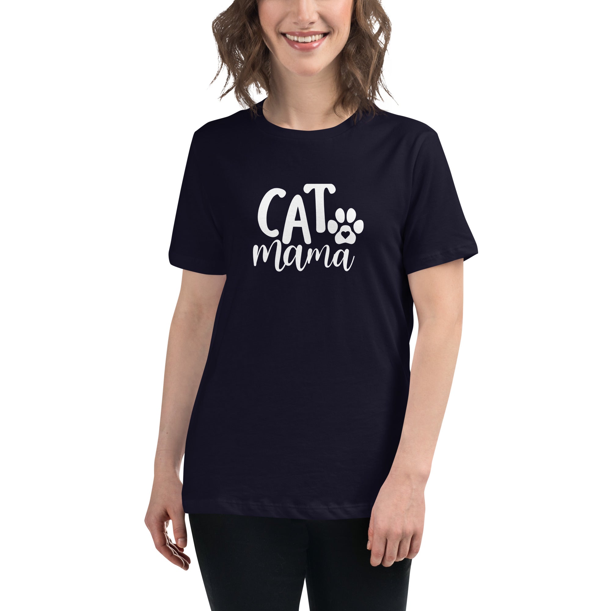 Cat Mama Women's Relaxed T-Shirt